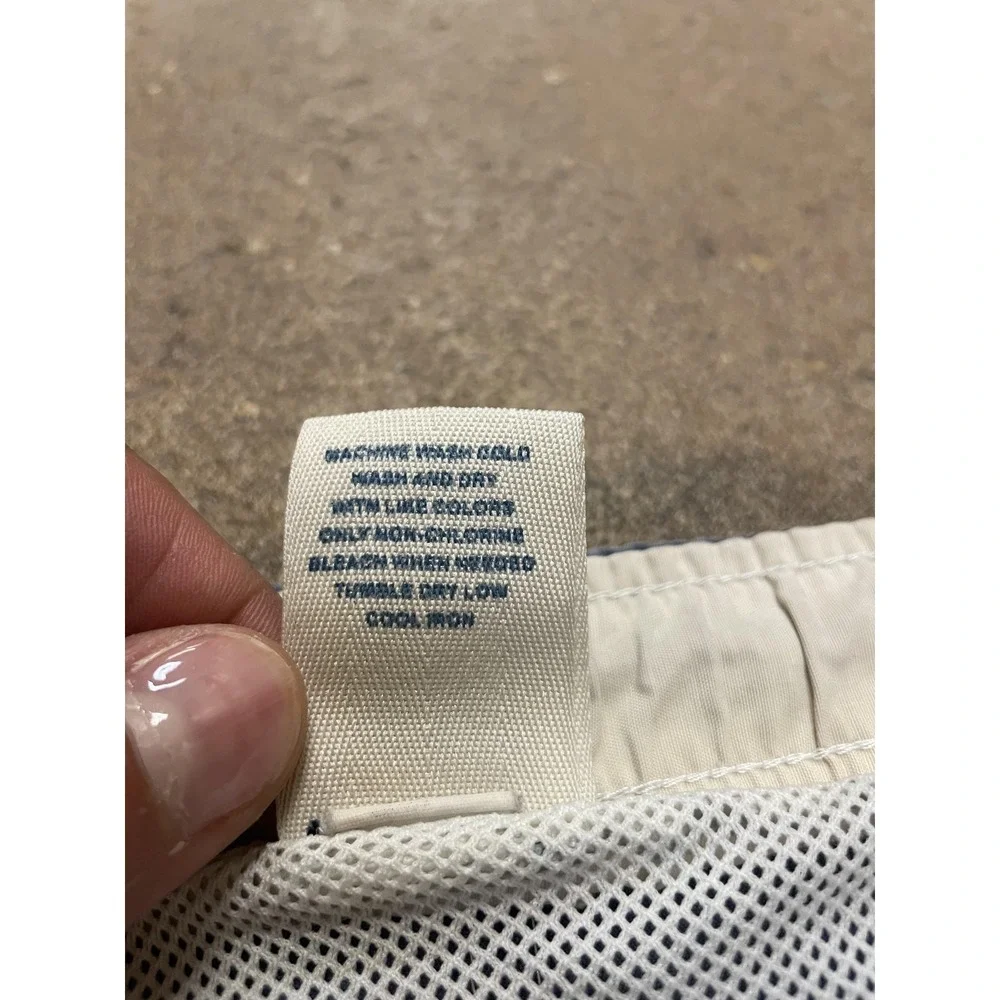 Old Navy Swim Trunks Mens Large Gray Cargo Pocket Mesh Liner Elastic Waist Beach